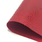 polyester red light color animal digital printed leopard skin fabric for fashion shoes