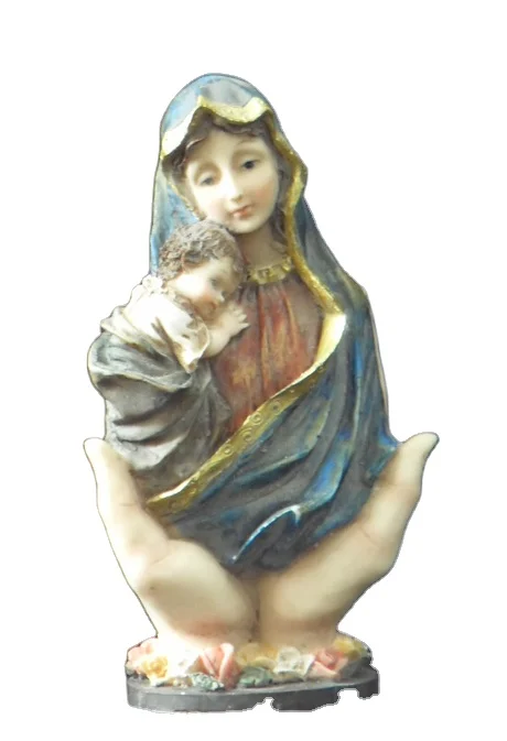 Handmade Polyresin Virgin Mary Religious Statue The Miraculous Medal