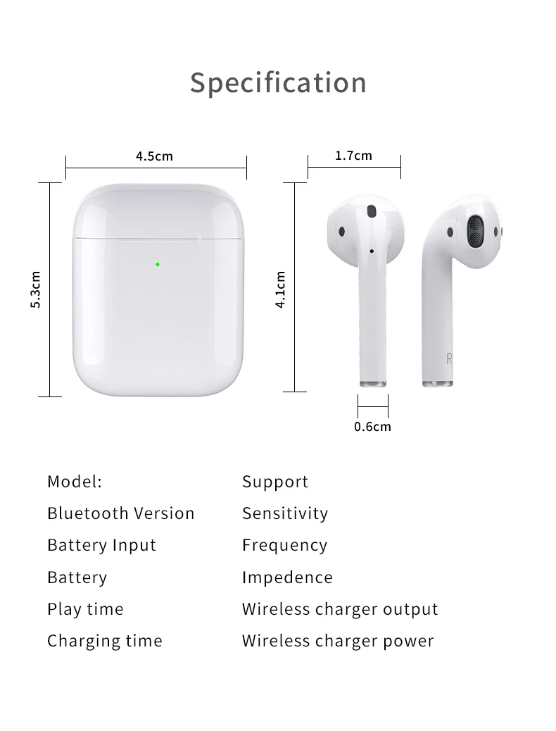 Enle Newest Products i28 TWS wireless charging smart sensor real battery display Earbuds V5.0 Stereo Mini Wireless BT Earphone - ANKUX.COM