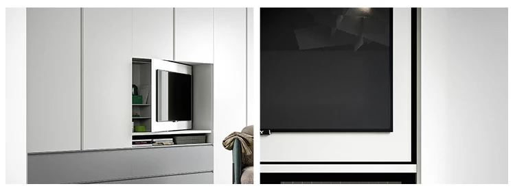 Excellent quality wooden living  cabinet combination modern design tv stand wardrobe furniture