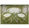 Indoor and outdoor Classic style Metal Bistro set 3 Pcs floding table and chairs set
