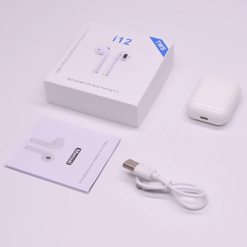 Relaxing music player tws i12 telephone headsets wireless earphones bluetooth - ANKUX.COM