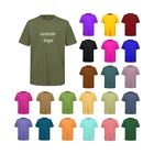 Plain Shirt Plain Tshirt Pure Color Basic Full Size Plain Cotton Custom Printing T Shirt