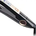 2 In 1 Digital Controls Salon Hair Straightener Comb Titanium Curling Flat Iron Travel Hair Straightener