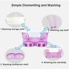 Tidytech toothbrush holder bathroom storage 3 color for choose