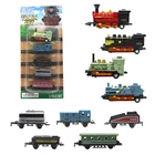 5pcs High Quality Mini Diecast Toy Vehicles Alloy Pull Back Train Model