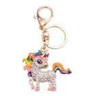 Factory custom crystal plush rhinestone avengers sublimation lighter bracelet unicorn keychain