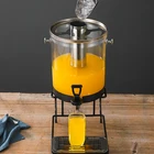 Catering serving utensils commercial cold drink dispenser 8l cooling juice dispenser single/double tank buffet drink dispenser
