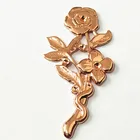 Custom red copper crafts metal flower precision sheet metal stamping and stretching service