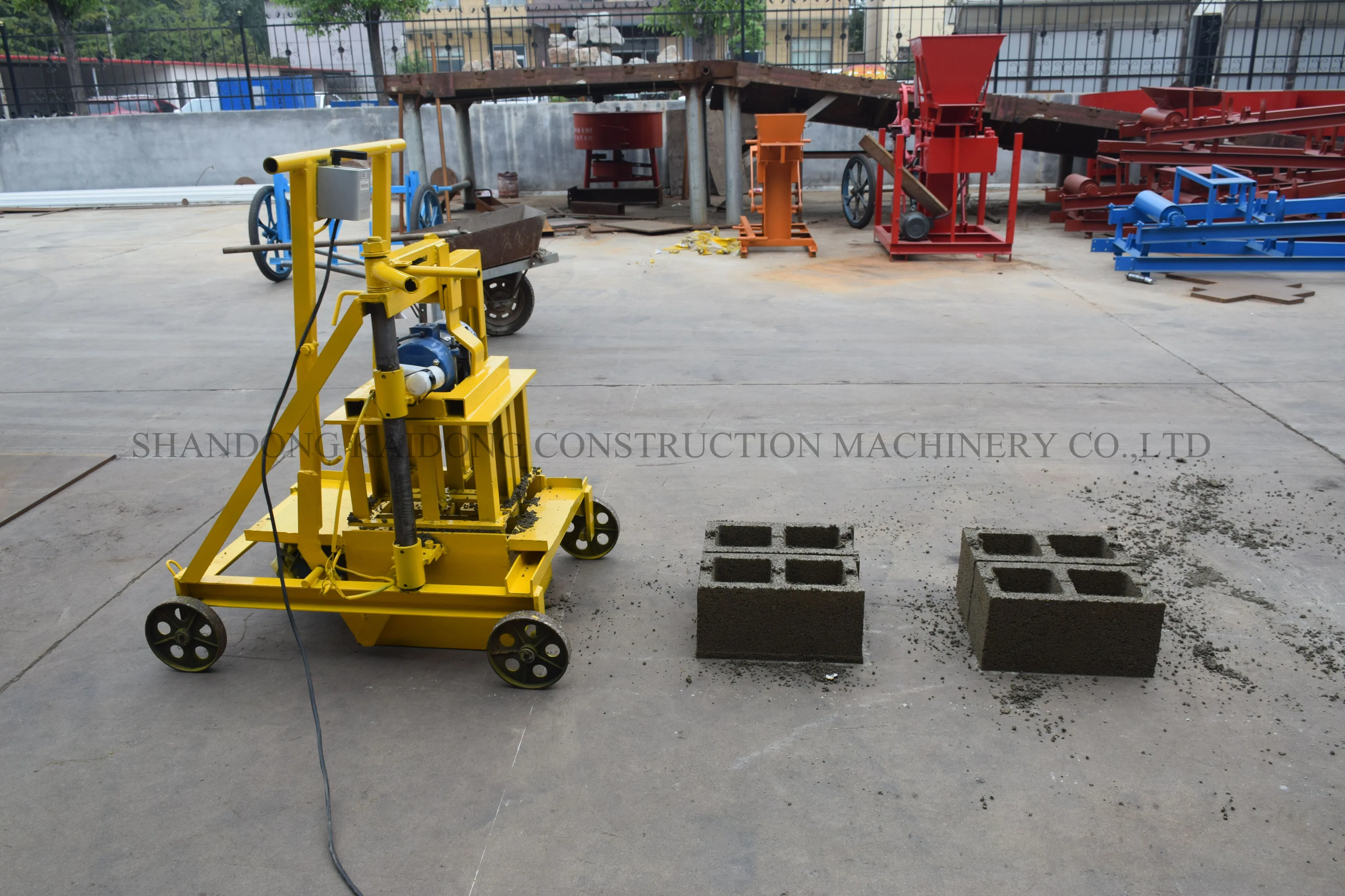 QTM2-45 moving block machine with small investment big profit