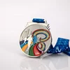 Stock cheap zinc alloy Die casting Plating 3d metal medallas soccer sports race custom sport ribbon medal award