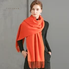 2019 Winter Fashion Wool 100% Wool thin cashmere scarf women