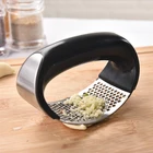 Cheap price stainless steel ginger garlic presser crusher with soft handle