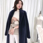 2019 New Fashion Imported Velvet Mink Fur Long Women Coat for Winter