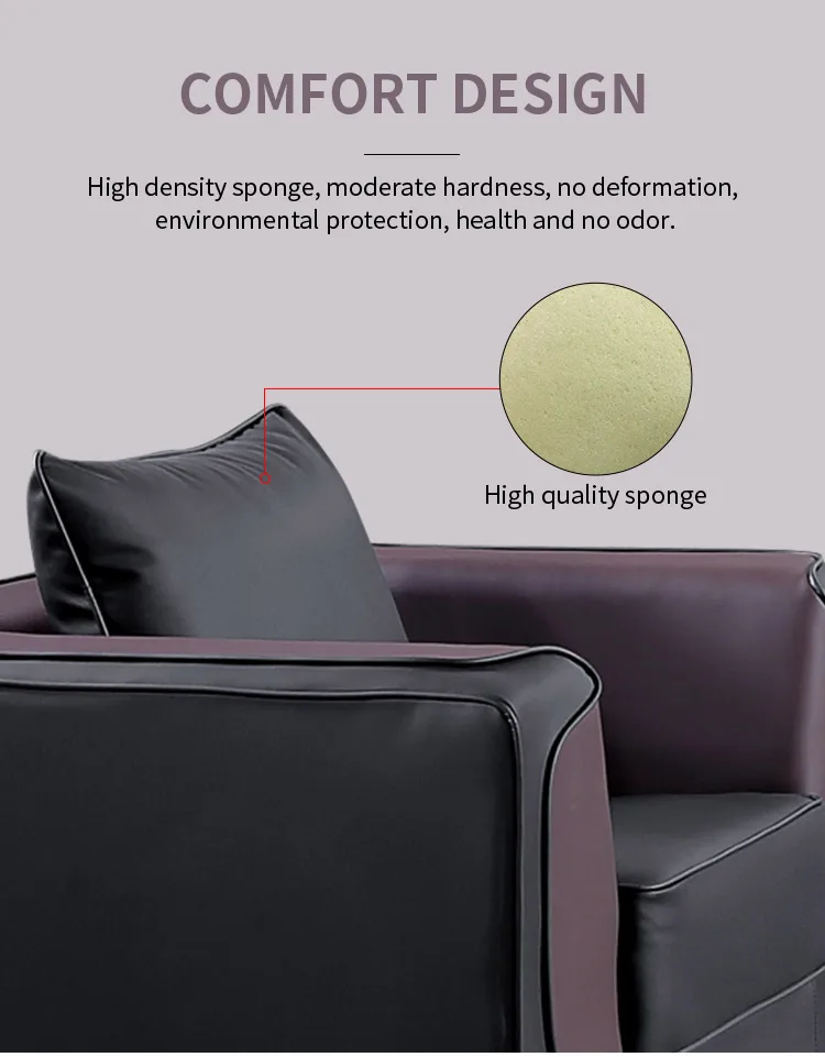 Pengpai Contemporary Furnitures 3 Piece Sofa Set Office Modern Hotel