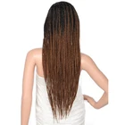 Braid Wig Braided Wig Wholesale Custom Synthetic Fiber Lace Front Braid Twist Crochet Hair Wig For Black Women