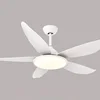 New design modern Home 220V 52 Inch 5 Plastic Blades Electric Ceiling Fan with Remote Control and LED Light