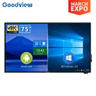 1 School Goodview All In 1 Teaching Whiteboard Classroom Smart Board 4k Panel For School