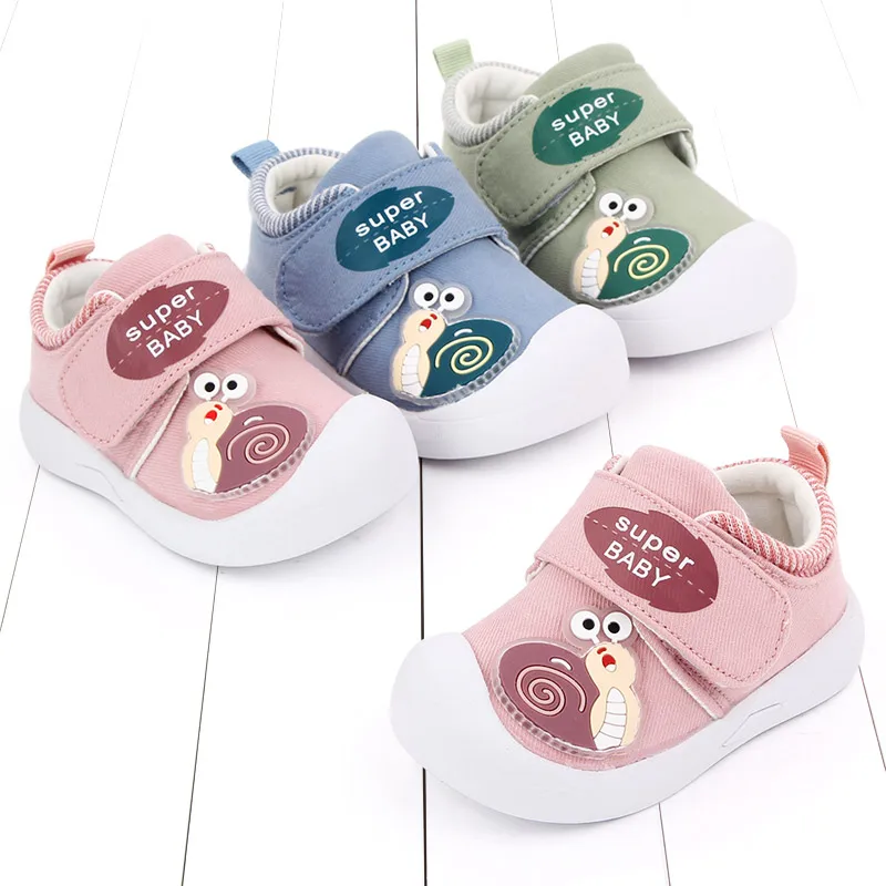 New Arrival Cute Animal Print Baby Canvas Shoes with TPR Soled Baby Shoes Unisex manufacture