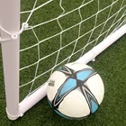 Hot sale White 8ft*5ft Portable Kids PVC Plastic Kids Training Equipment Soccer Football Goal Post Net
