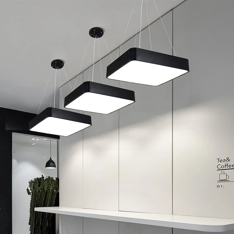 40W 60W 80W 100W ceiling hanging recessed zhongshan factory custom made aluminum iron acrylic led panel light