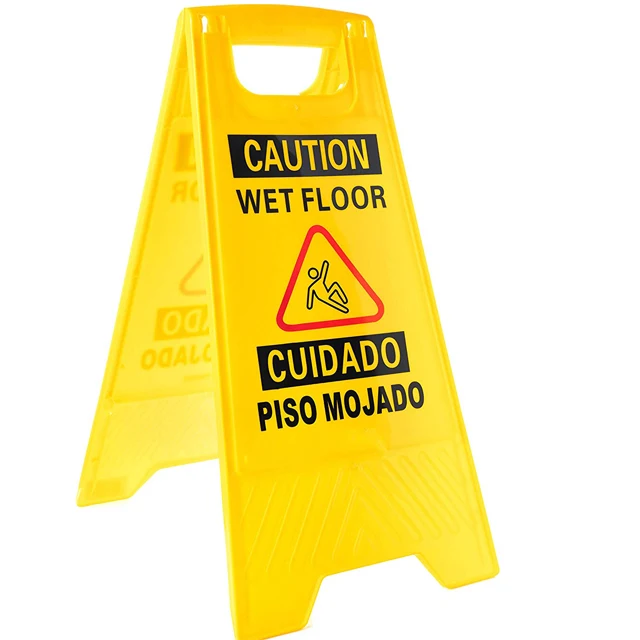 Caution With Wet Floor Sign Board Yellow Traffic Signal Roadway Safety Caution Sign Board