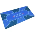 180*90*0.3cm/120*60*0.3cm polyester rubber poker table mat casino hold'em mat