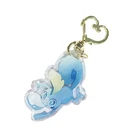 vograce free custom design transparent hologram acrylic keychain charms