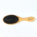 Natural bamboo hair brush brush bamboo detangling hair brush