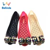 flat slip on sandal loafer women casual shoe for wholesale