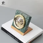 Luxury clocks home decorative decor antique table desk metal marble clocks
