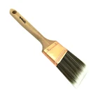 Synthetic Paint Brush Wood Handle Paint Brush Factory Price Wood Handle Long Synthetic Nylon Hair Paint Brush