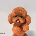 Toy Car 2020 New Custom Poodle Dogs Resin Sculpture Toy For Car Decorative