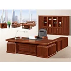 Guangzhou mahogany wood furniture manager office executive desk(FOH-ABB222)