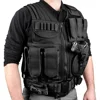 Stock High Quality Mesh Molle on Duty Tactical Military Police Vvest with Pistol Holster and Magazine Pouches