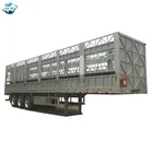 50 Tons Carrying Capacity 600mm High Side Walls Animal Transport Side Fence Semi Trailer