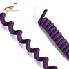 Customized Colorful Tieless Elastic Curly Spiral Special Coil Shoe Lace