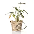 100% jute fabric jute flower pot flower bag