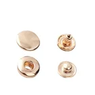 Custom high quality brand fashion lead free nickel free brass metal snap button