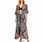 2019 wholesale beach kimono swimwear maxi kimono
