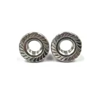 304 stainless steel hex flange nut anti-skid nut hex flange nut