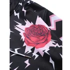 Hoodie Hoodie New Arrival Stree Style Rose Lightning Print Pocket Oversized Hoodie