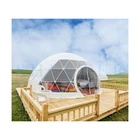 Luxury waterproof geodesic glamping dome house hotel tent
