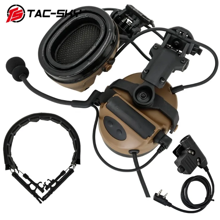 Ts Tac Sky Tactical Helmet Arc Rail Mount Version Comtac Ii Headset