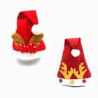 Factory Direct led christmas beanie Adult Cartoon Gift Christmas cap Christmas Child Santa Hat