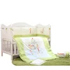 100% cotton baby crib bumper pad and quilt bedsheet