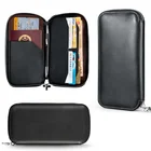 KID custom phone zipper pen holder rfid travel leather passport wallet and long wallet for men and security wallet