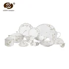 High Class Ceramic Dinner Plate Dinnerware Set Ecofriendly Durable Porcelain Dinner Set