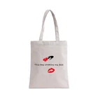 Sandro Custom Plain Black Pvc Tote Bag Shopping Cotton Bag