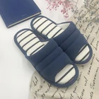 Women's Soft Indoor Slippers Open Toe Cotton Memory Foam Slip on Home Shoes House Slippers